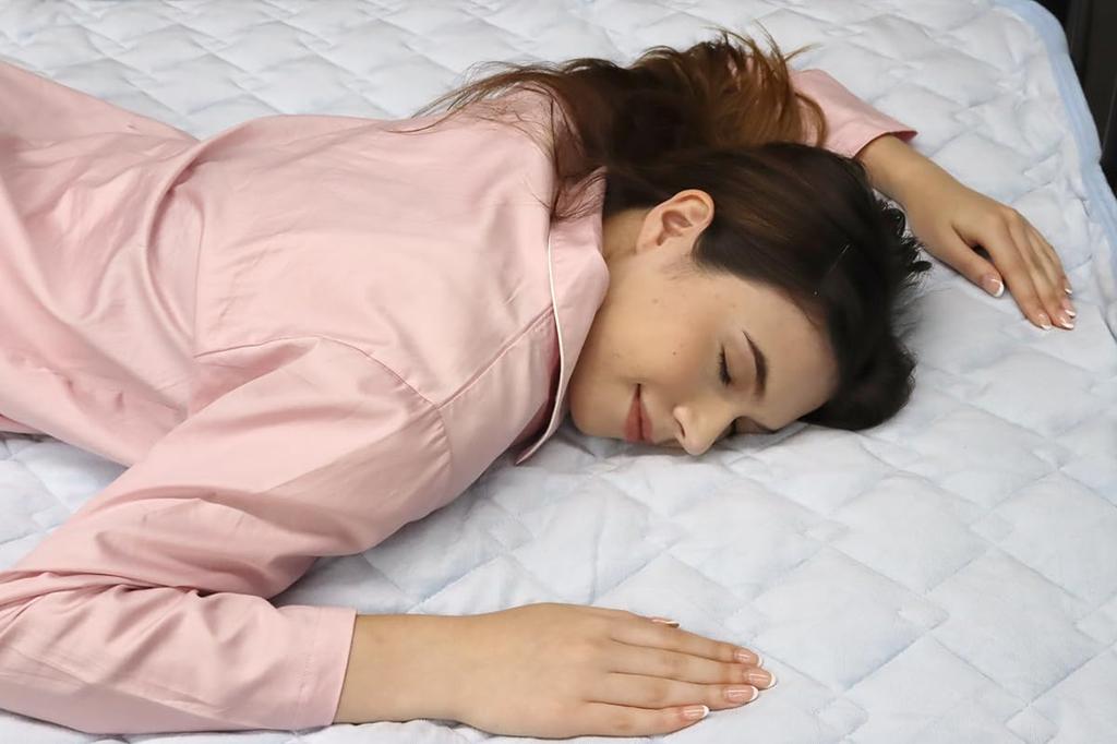 Romance Kosugi Mattress Pad (Heat Storage Filling, Cotton Velour) Semi-Double, Blue