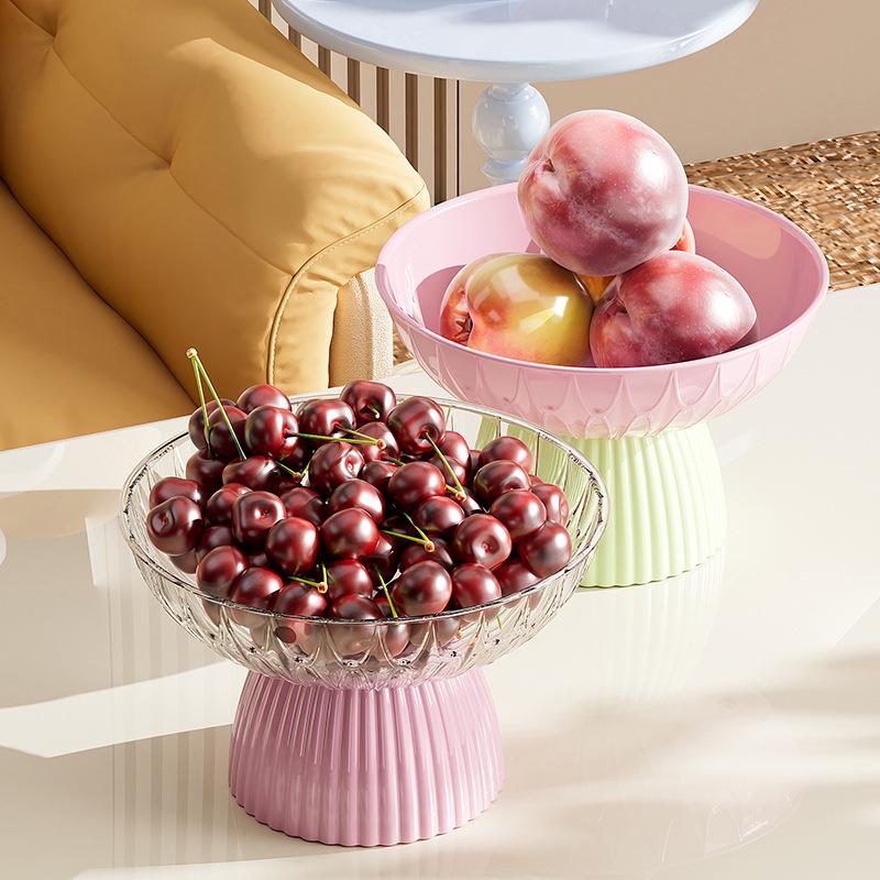 Dopamine Cute Fruit Drainer Plate: Energetic Snack Dish for Living Room Coffee Table