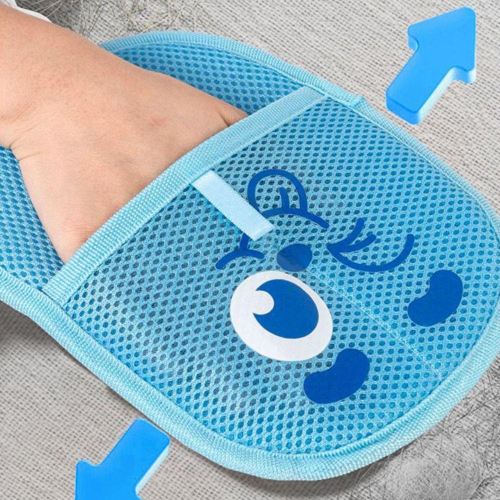 Two-way Pet Hair Removal Gloves Reusable Anti-slip Pet Grooming Gloves Washable Multifunctional Static Hair Remover Home
