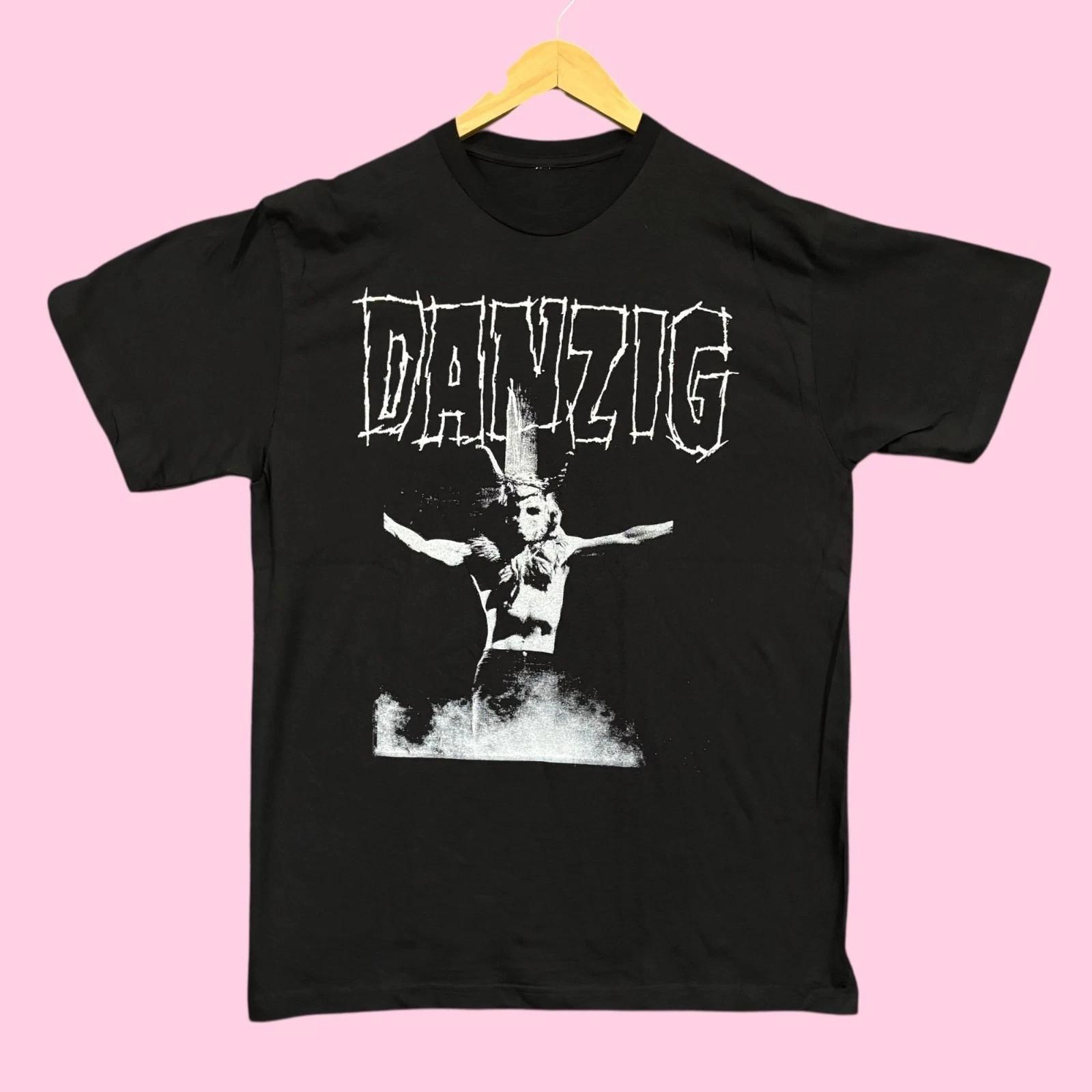 

Danzig Skullman on Cross Heavy Metal Band Tee L S