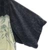 LaLaKai Silk Tiger Pattern Short Sleeve Aloha Shirt XS Black Open Collar Men's Used