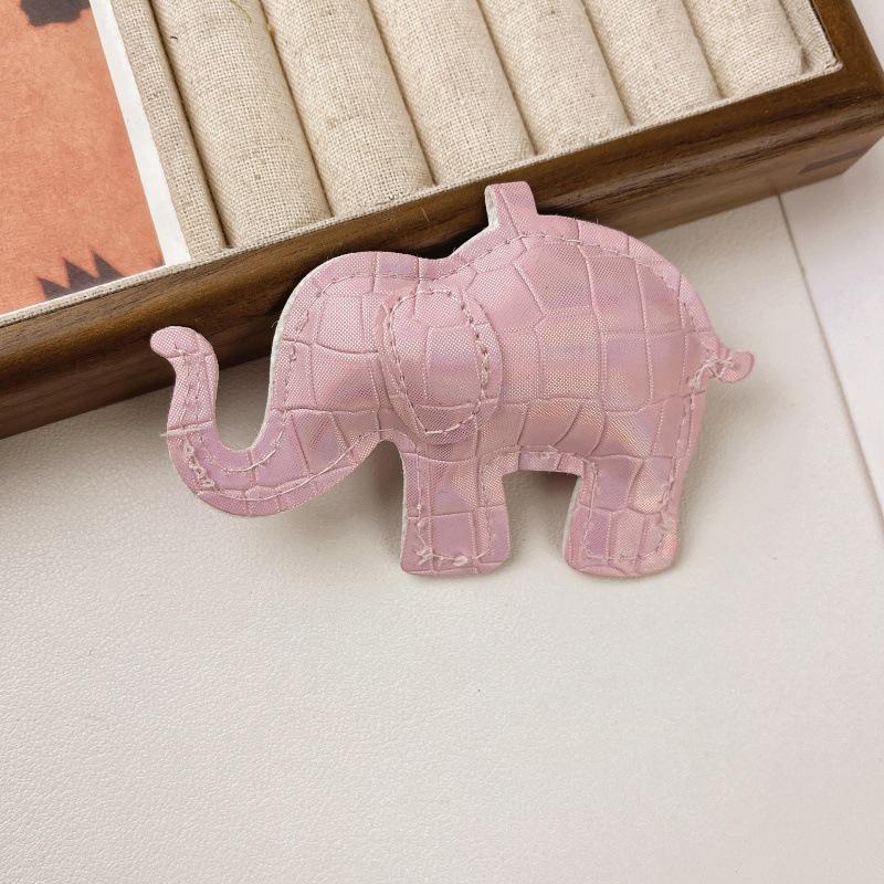 

Animal Elephant PU Leather Pendant Charms for DIY Keychains Unique Handmade Necklace Craft Accessories Decorations розовый