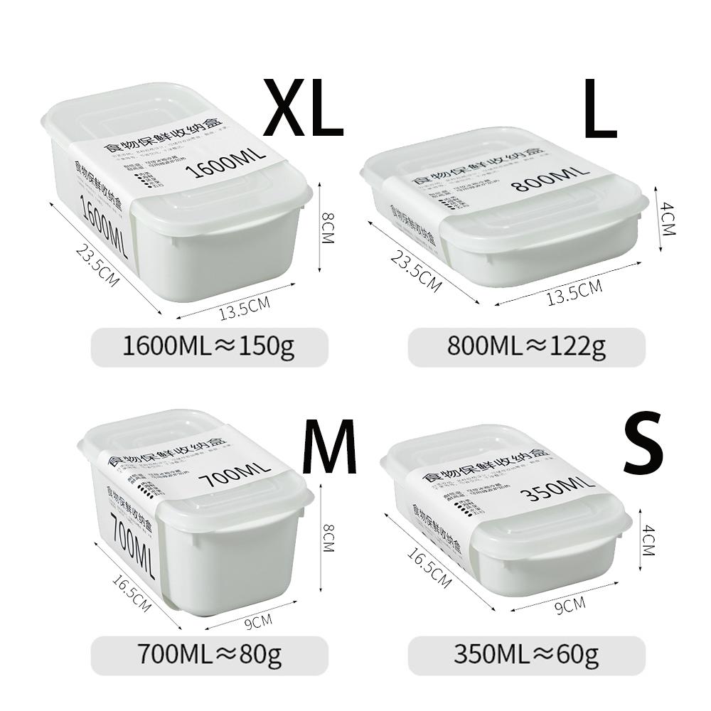 Luchtdichte Voedselopbergcontainer- Ideaal voor het invriezen van vlees, fruit en groenten in een plastic krat met deksel