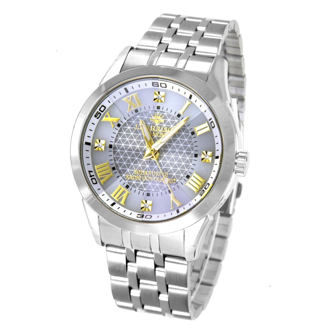 

Watch of Sleep Mode Function J.HARRISON (John Harrison) Men s Solar-Powered Radio-Controlled [Easy Self-Adjustment Band] Power-Saving GJH-1082