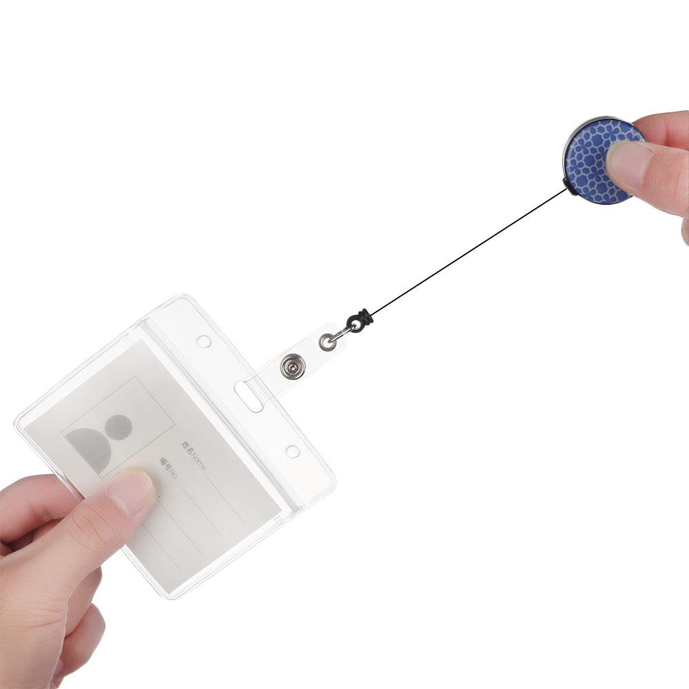 Fashion Adjustable Office School ID Business Case Name Badge Holder Retractable Card Holder Bank Credit Card