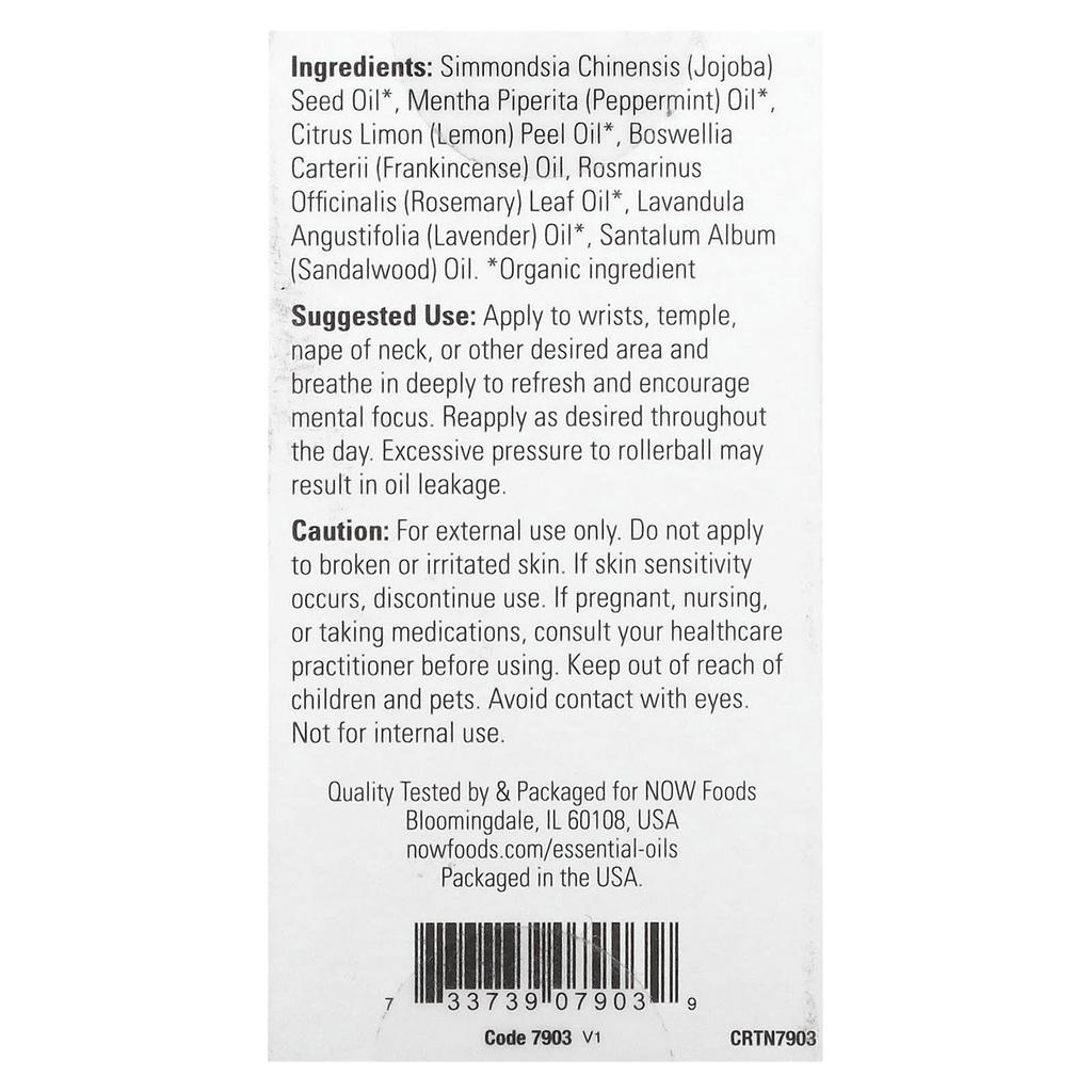 Essential Oils, Mind That Energy Roll-On, 10Ml (1/3Fl Oz)