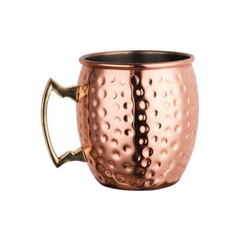AEE4-Moscow Mule Cup Stainless Steel Cocktail Mug Beer Cup