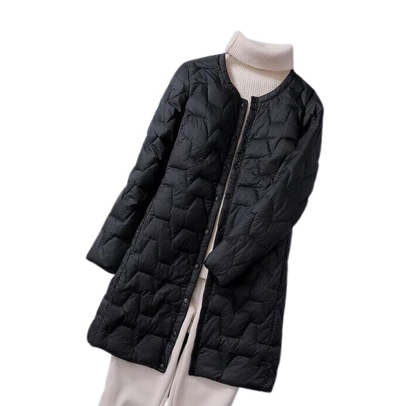 Women s Meizhao White Duck Down Mid-Length Jacket