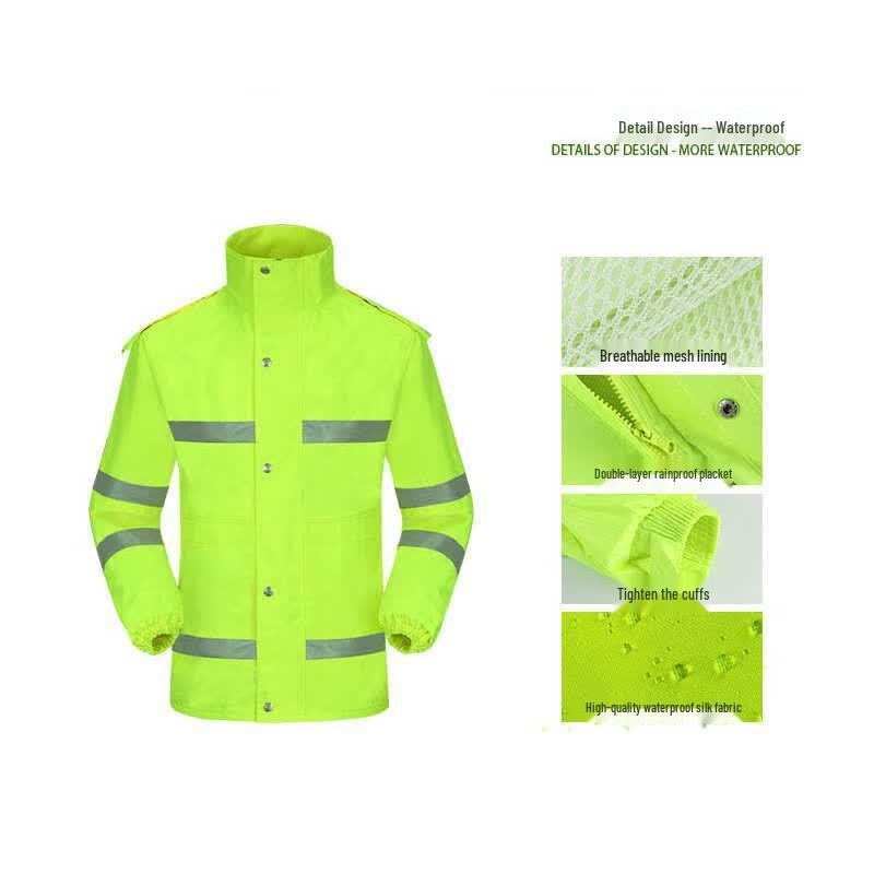 GM001 High-Visibility Reflective Rain Suit