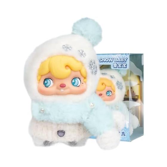 52TOYS POUKAPOUKA Снежный Малыш Виниловое Лицо Плюшевая Игрушка Рождественский Новогодний Подарок Милая Успокаивающая Мягкая