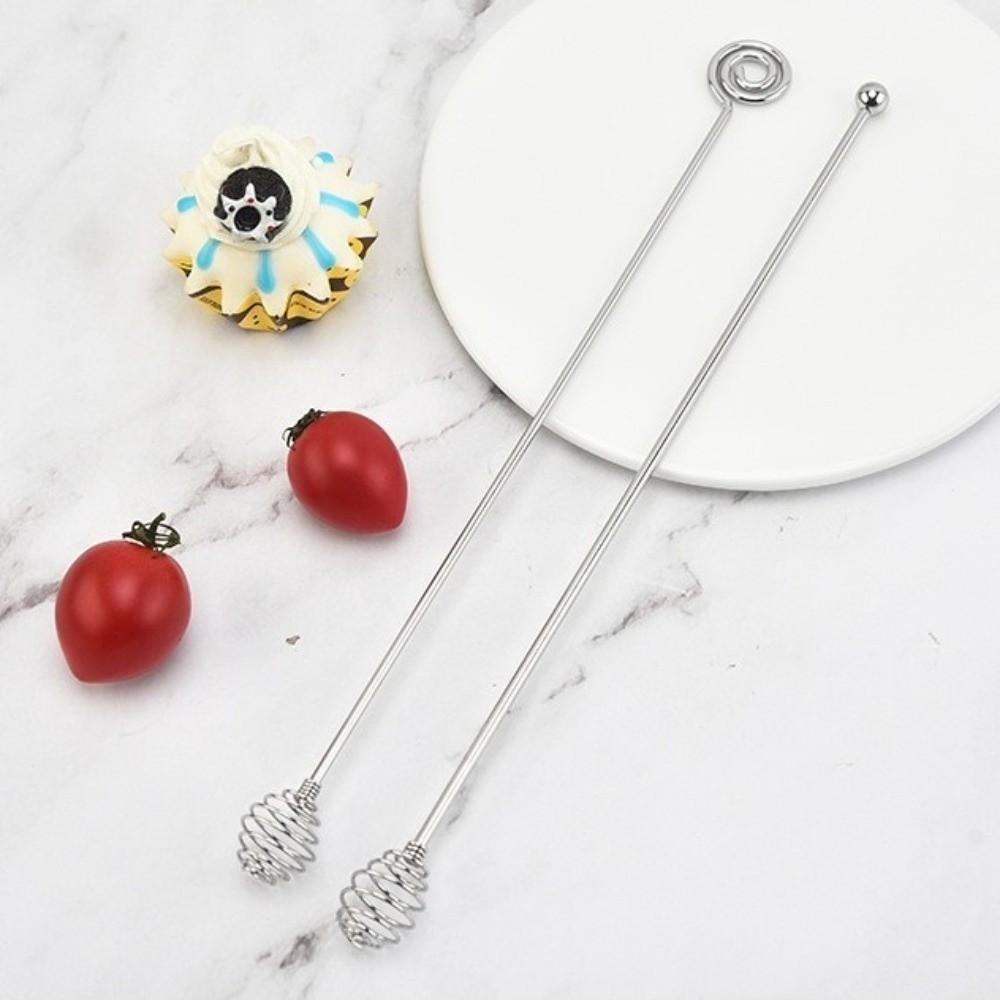 4pcs Multi-Function Stainless Steel Stirrer Long Handle Honey Mixing Stirrers  Kitchen