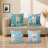 Baby Cartoon Pink Blue My First Tooth Pillow Cushion Cover Pillowcase Living Room Sofa Home Decor Customized