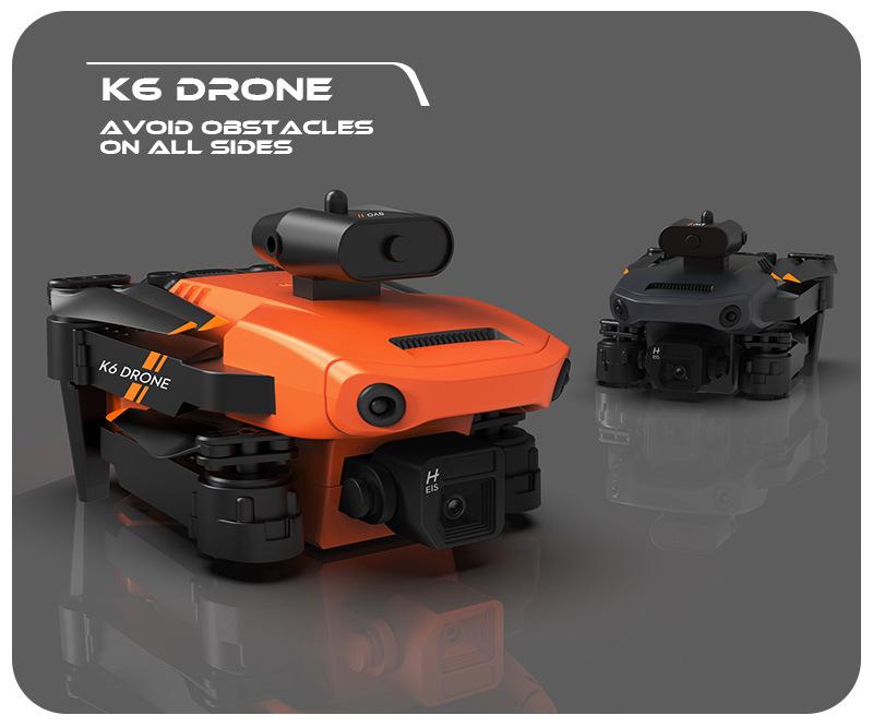 TikTok Drone: K6 Folding Remote-Control Plane with 4K Camera & Four-Sided Obstacle Avoidance.