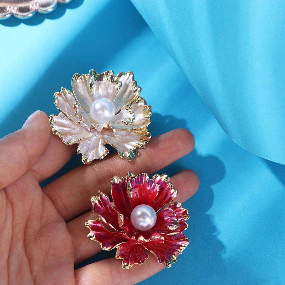 Wysokiej klasy broszki kwiatowe Vintage duża odznaka kwiatowa przypinka korsarz broszka piwonia przypinki casual