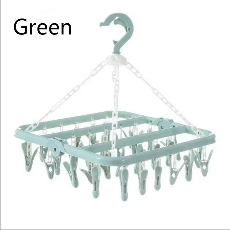 

32 зажима для бытовых удобств складная вешалка для одежды сушилка ветрозащитная сушилка для нижнего белья органайзер для белья вешалки для хранения