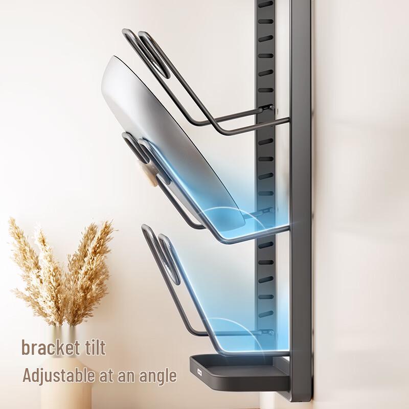 ecoco Bohrloser 3-lagiger Topfdeckel- und Schneidebretthalter