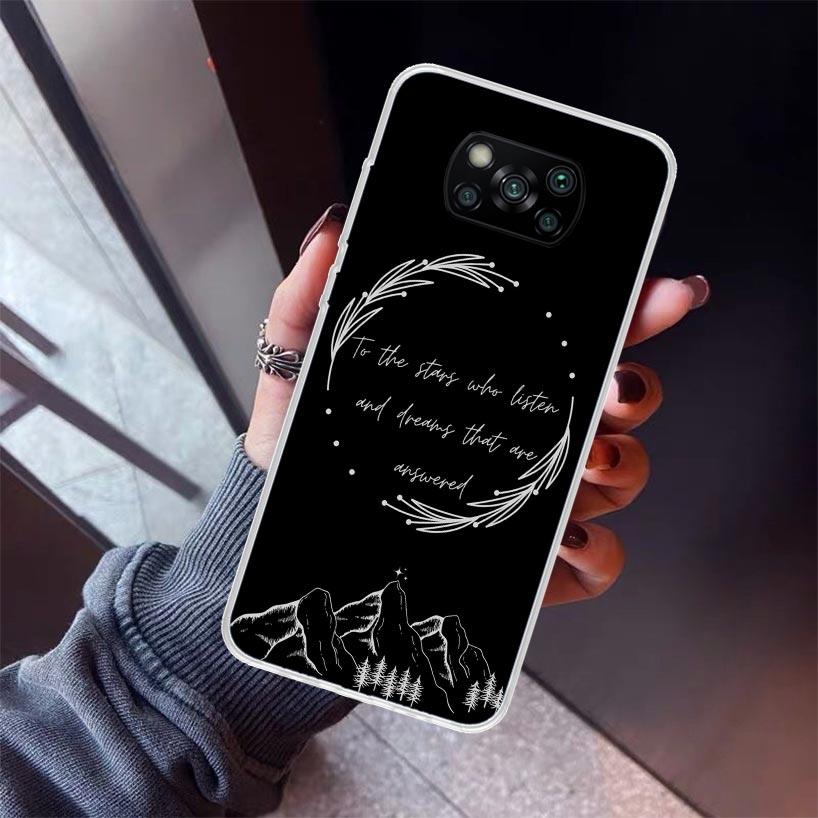 A Court of Mist Fury Sarah J Maas Phone Case For Xiaomi Poco X7 X6 X5 Pro F7 Ultra Redmi 15C 15 13 13C 12 12C 10 10A 10C 9 9A 9C