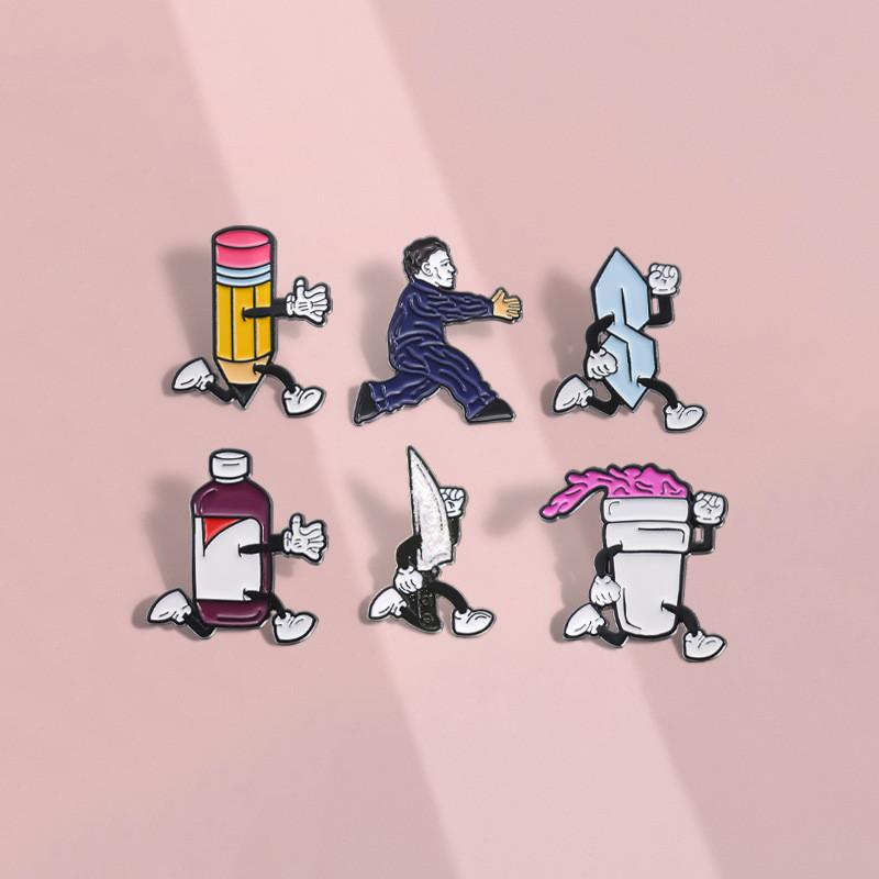 Creative Cartoon Duck Brooch Unique Alloy Badge Personality Fashionable Accessory