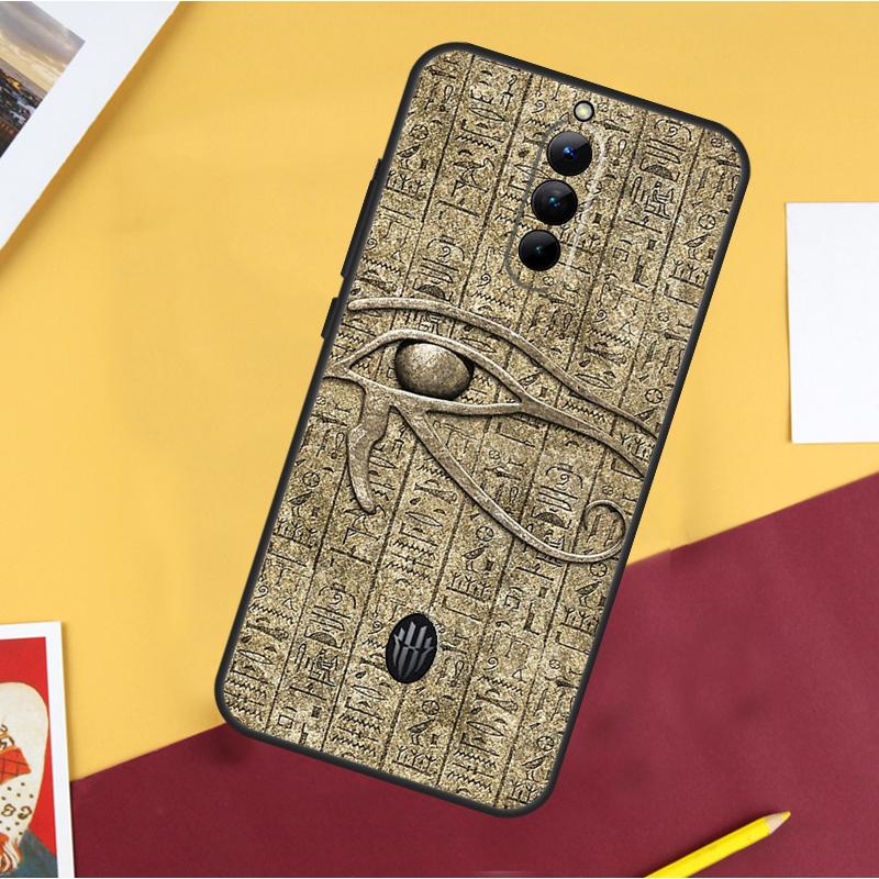 Sacred Eye of Horus Egypt Fresco Case For ZTE Nubia Red Magic 10 Air 5G 6R 6 7 6S 7S Pro 8S 9S 10S 8 9 10 11 Pro Plus Cover