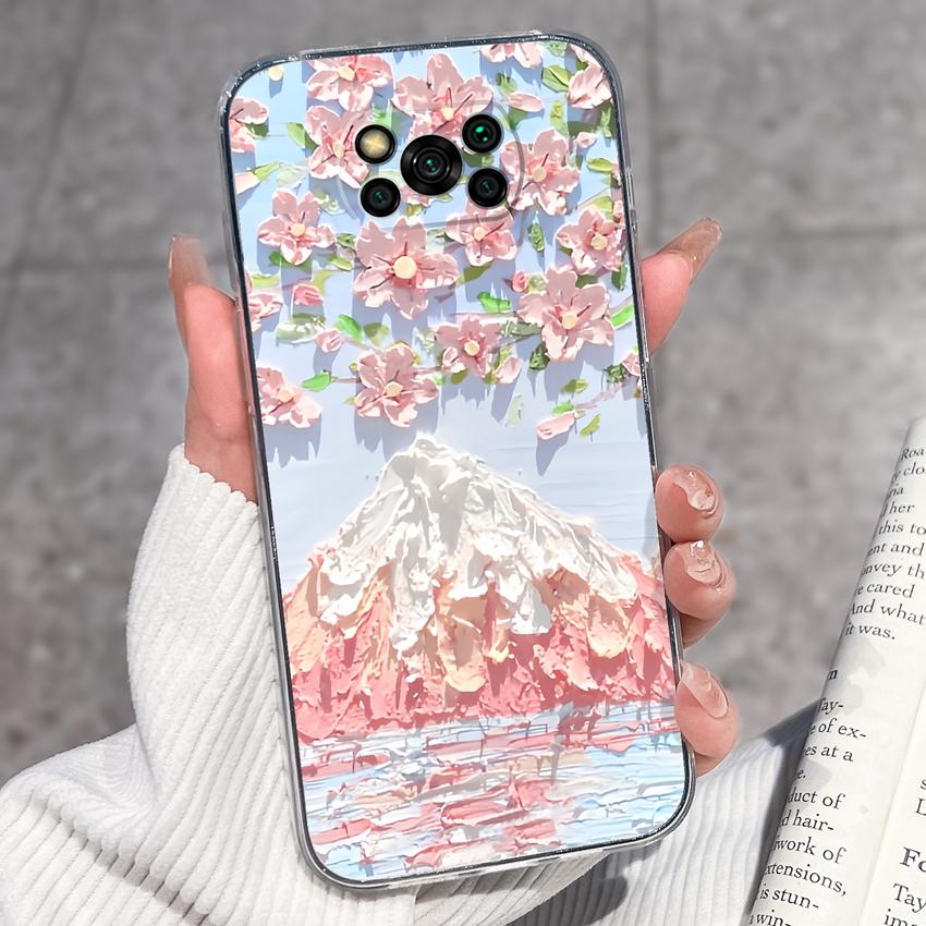 Clear Phone Case For Xiaomi Poco X3 X4 NFC X5 X6 X7 Pro F4 GT F5 Soft TPU Casing Retro Pocket Watch Patterns Shockproof Shell For Xiaomi Cover Capa