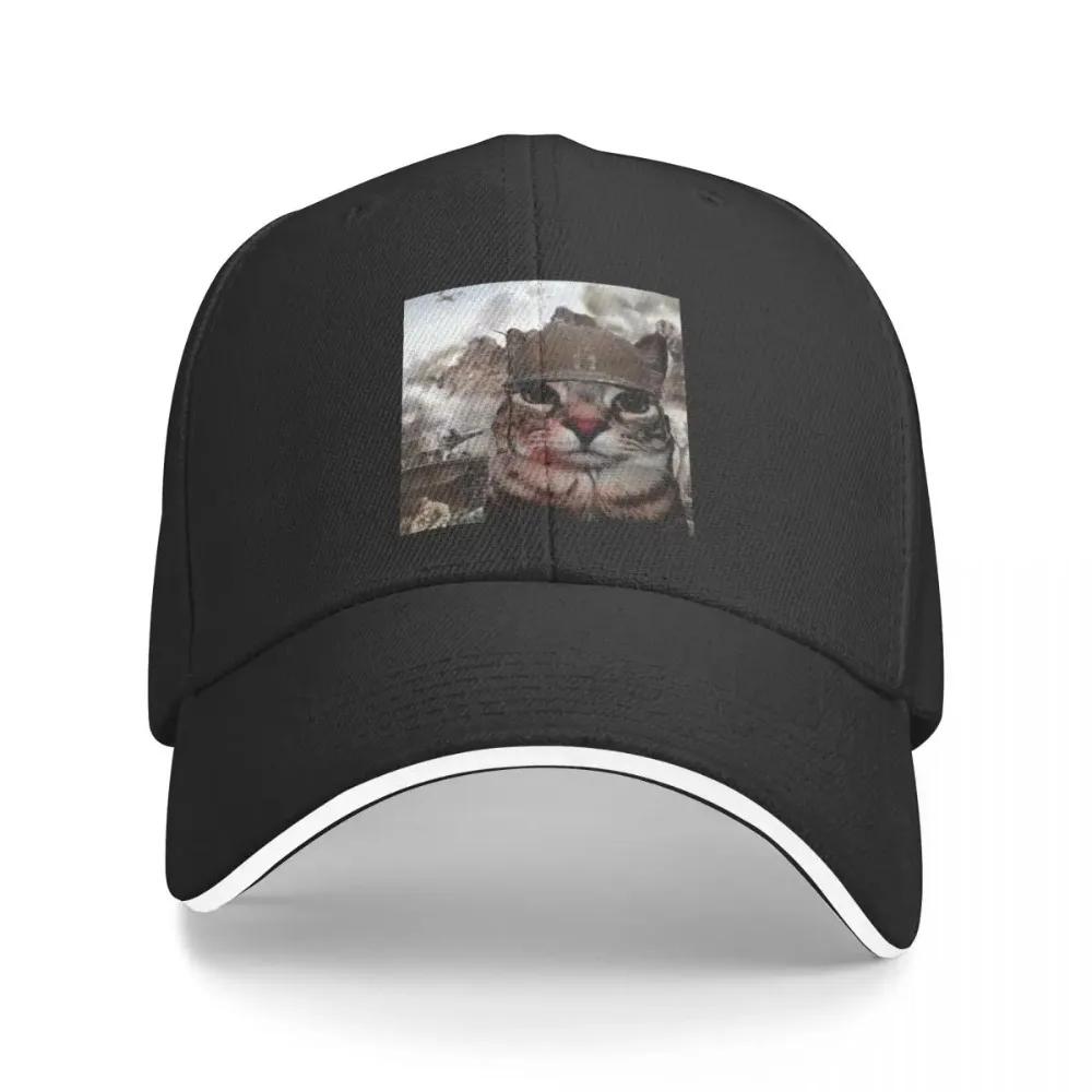 Thousand Yard Stare Cat Funny Meme Baseball Caps Casquette Unisex Women Hats