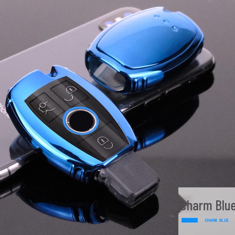 Mercedes TPU Soft Rubber Key Cover - Full Wrap Remote Control Smart Key Shell
