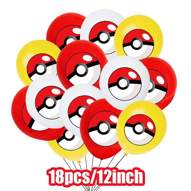 Balloon Monster Set Birthday Party Decoration Aluminum Film Balloon Vibrant Multi-Colored Balloon Pikachu Children'S Party Supplies