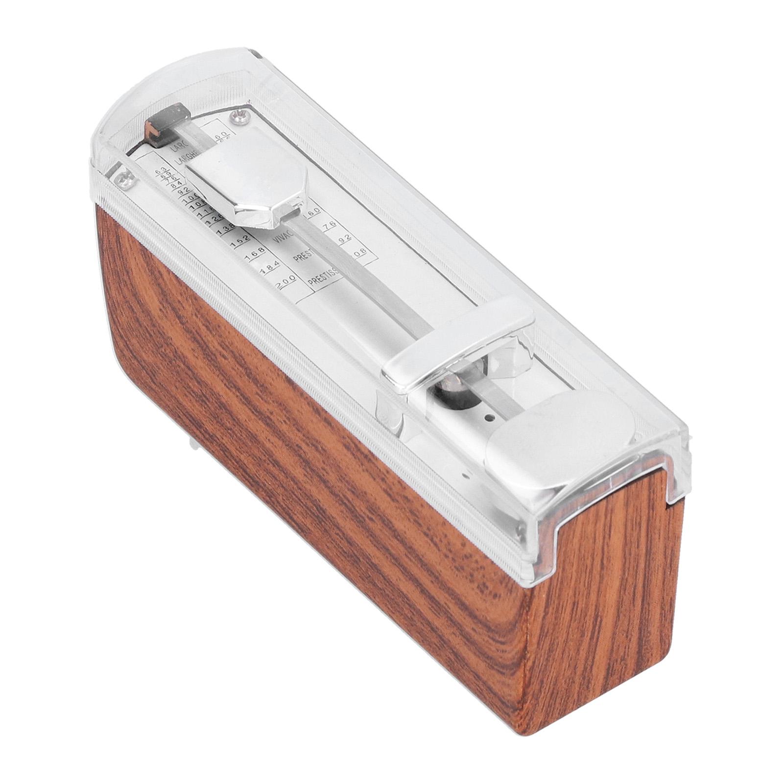 

Мини механический метроном универсальный портативный традиционный для фортепиано укулеле гитары скрипкиBurlywood