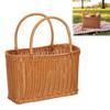 Wicker Storage Basket Handheld Shopping Basket Storage Basket For Outdoor Picnic And Home Use