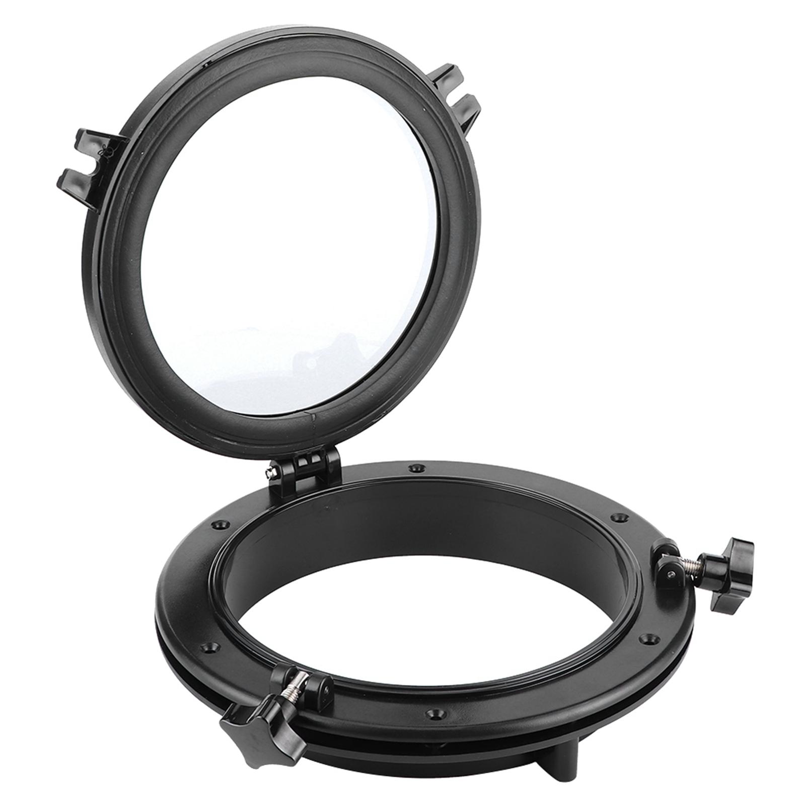 

10 дюймовый Морской Иллюминатор Круглый Черный Портлайт Сталинит Окно Универсальный для Автодома Лодки Яхты