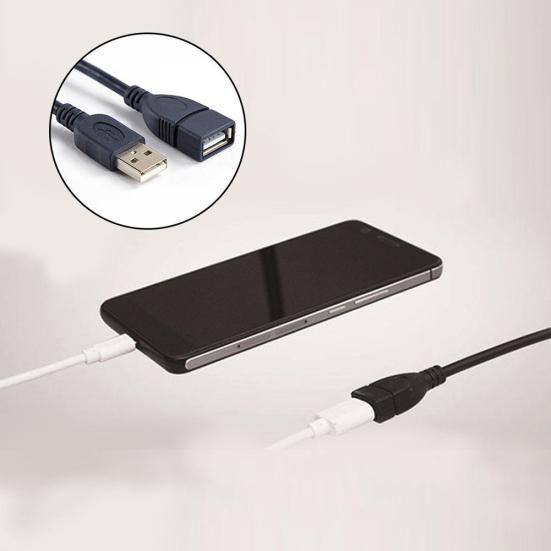 Cablu de prelungire USB 2.0 de 1 m, conector de cablu de sincronizare a datelor de tip masculin la femel