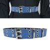 Adjustable Star Waist Belt with Star Silver Studs Detailing for Rock Music Lover Festivals and Nightclubs Waistband
