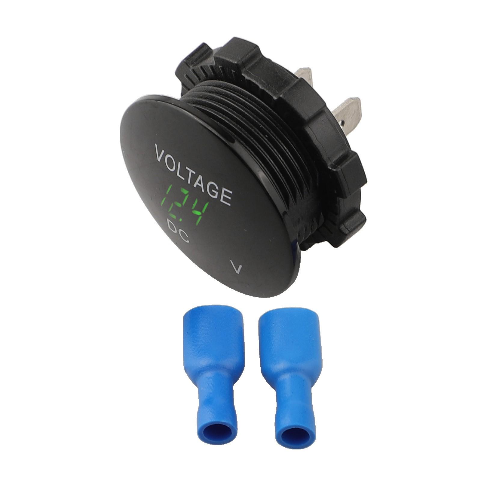 

Robust Waterproof Volt Meter for Car Motorcycle Battery Testing Applications зелений