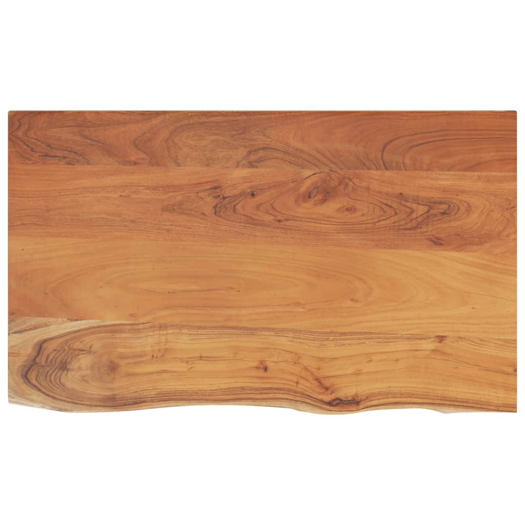 Solid Wood Washbasin Top 100 X 60 X 2.5 Cm Rectangular Acacia Wood