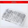 304 Stainless Steel Hose Clamp Set, 100 PCS