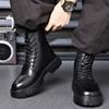 Fashion New Casual Leather Boots Men Stylish Male Comfortable Ankle Boots Outdoor Luxe for Men Boots All-match Classic Walking Shoes