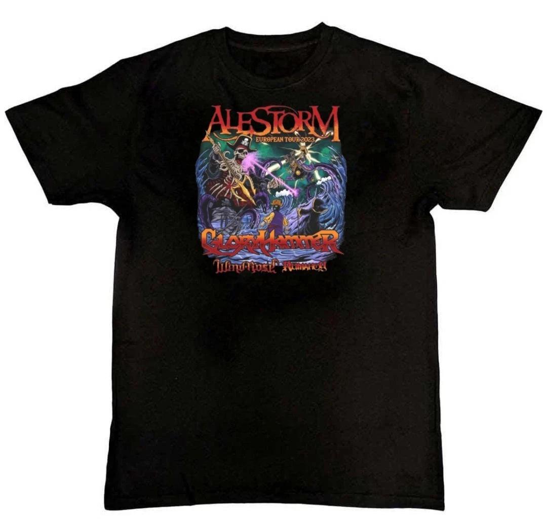 Men s and Women s T-shirts Alestorm EU tour Tour Graphic Print Unisex Mens T-Shirt S M L XL 2 3 4 XL M