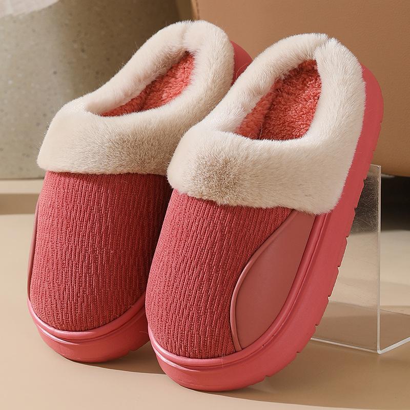

Fashion Fashion Women Fluffy Slippers for Autumn and Winter Indoor EVA Thick Sole Anti-Slip and Warm Unisex Slippers pantuflas mujer 38-39