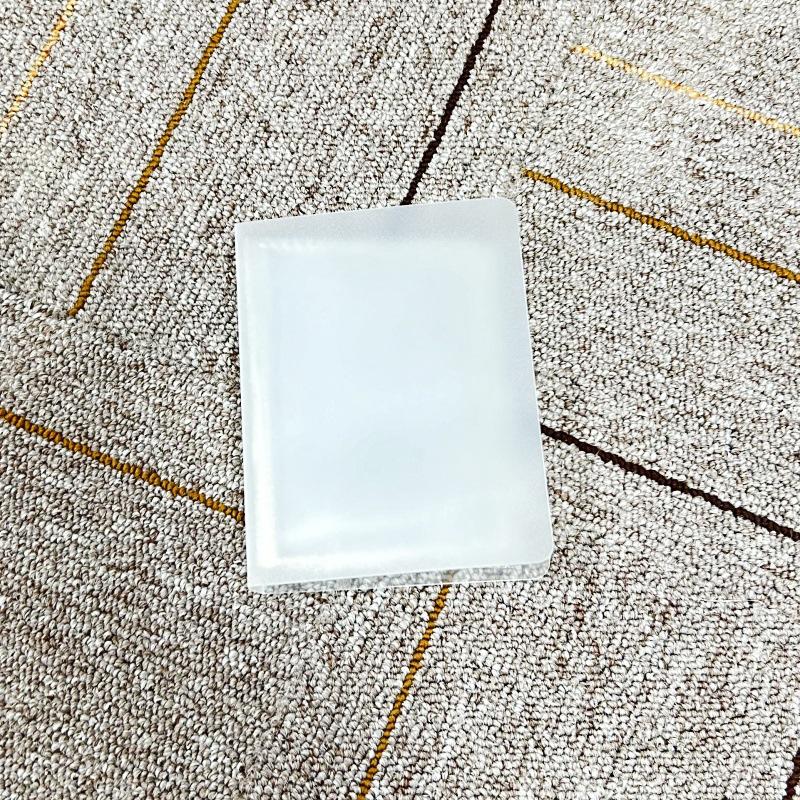 Transparent Frosted Card Album with 1-4 Grids - 3-inch Small Card Storage Photo Album
