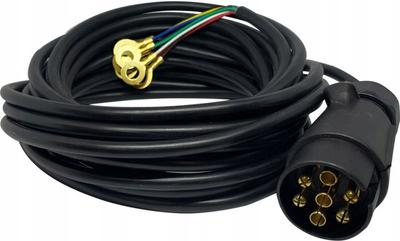 Przewód Elektryczny Złącze Kabel Przyczepy 7,6M 7 Pin Wiązka 7 Żył