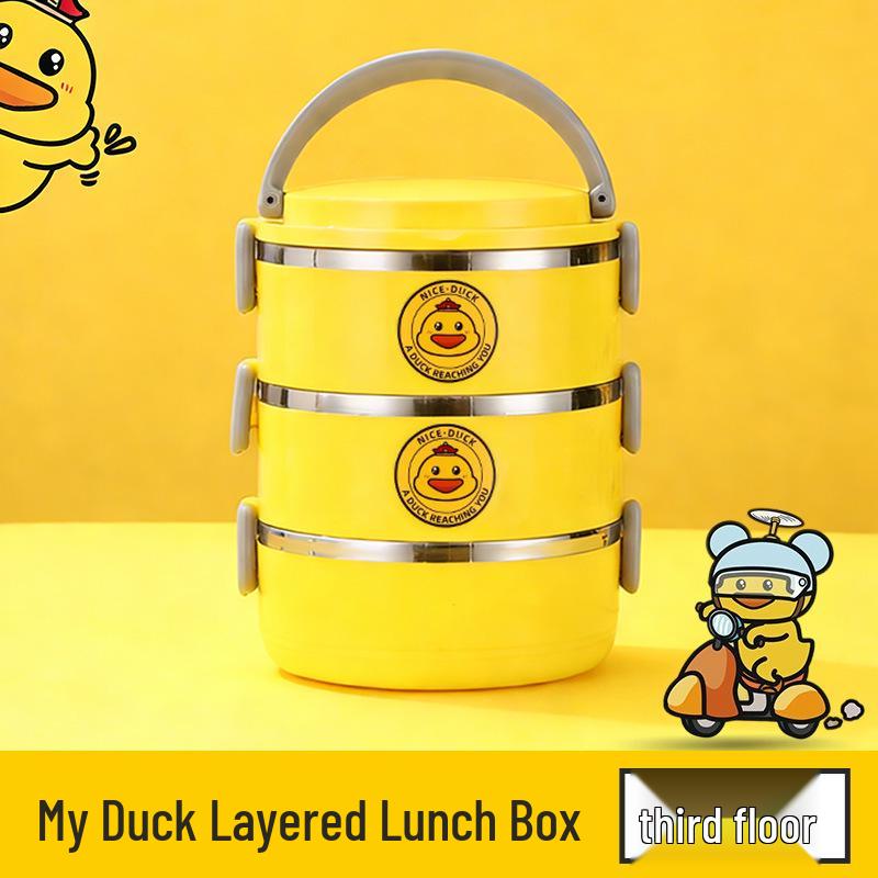 304 Stainless Steel Multi-layer Lunch Box for Office and Student Use