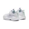 Anta Kids Casual Versatile Wear Resistant Breathable Low Top Running Shoes Kids Sneakers White Purple Green A22439905-1