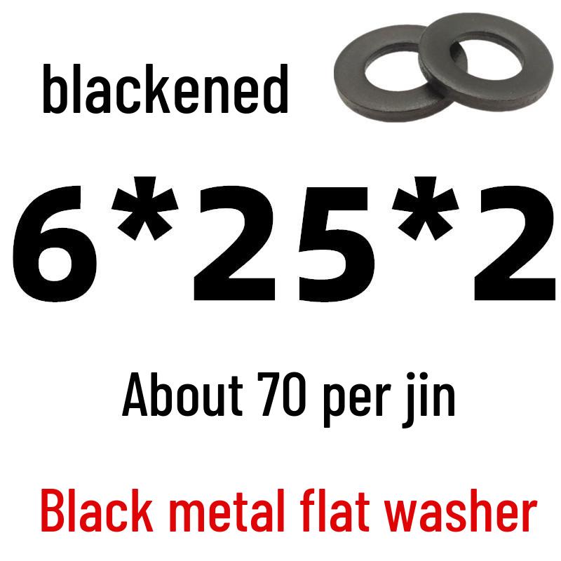 Thickened Black Iron Flat Washer for Screws, Non-standard Round Design