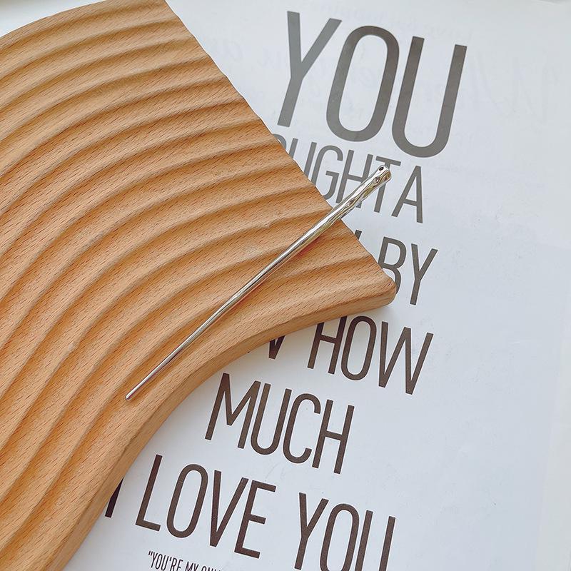 Irregular Artistic Metal Hairpin - New Korean Style Girls Bun Accessory