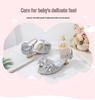 Silver Fish-Mouth Pearl Pendant Sandals - New Style, Soft-Soled Girls' Princess Shoes for Performance.