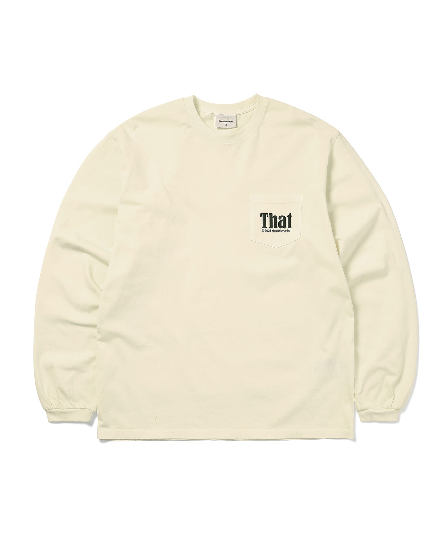 This Is Never That That Pocket L/S Tee Ivory M