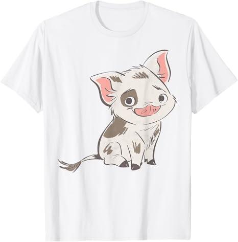 Moana Pua Drawn Smile Graphic White TShirt S