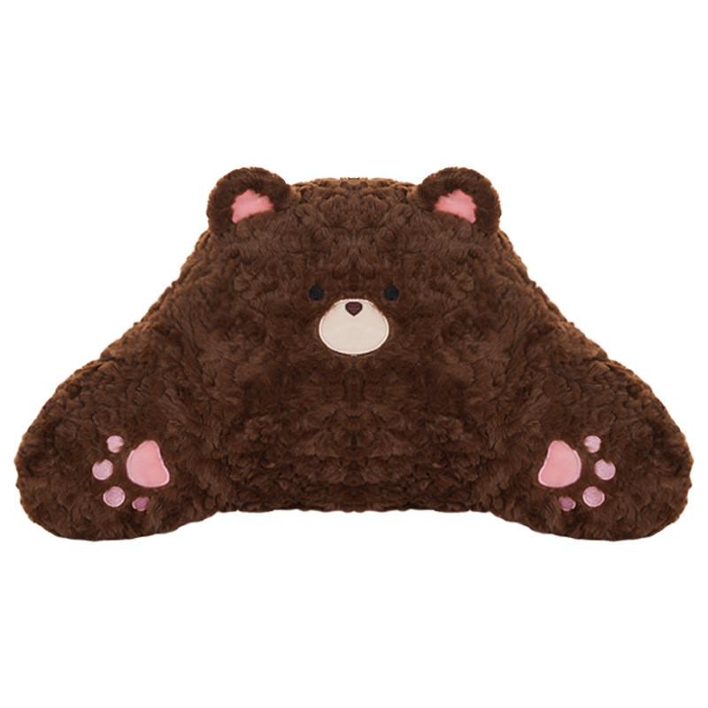 Cartoon Bear Plush Pillow With Doublesided Velvet For Home Living And Cozy Comfort