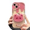 Suitable for Xiaomi 14pro Mobile Phone Case 13/11 Bear Bracket Pendant Note12 Transparent Silicone Redmi K60/50