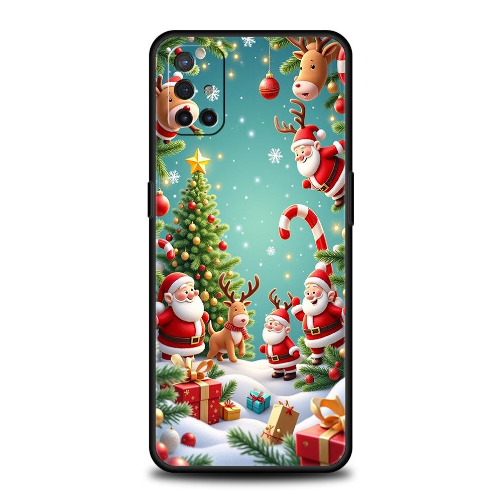 

Phone Case For Oneplus 13R 13 12 10T 11 R10 Nord N100 N200 N10 9 9R CE 2 3 Z Pro Lite 5G Soft TPU Cover New Year Christmas Capas Oneplus Nord 3